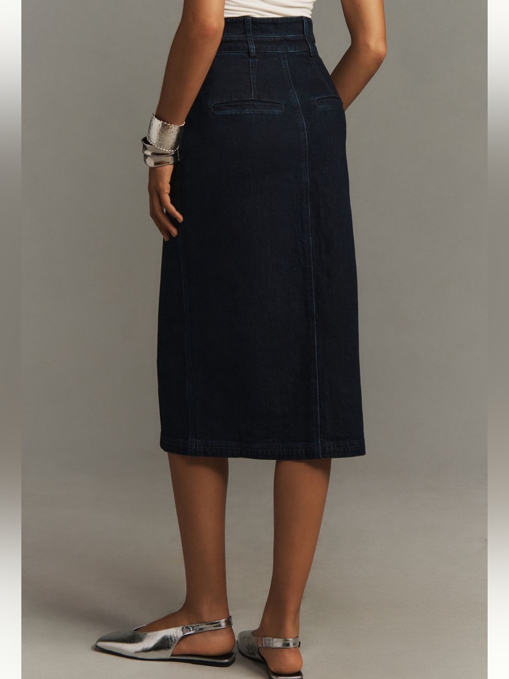 Anthropologie Pilcro Arden Double Waist Midi Skirt Sz 6 NWT - Picture 3 of 9